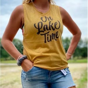 NEW! BOUTIQUE Muscle Tank ON LAKE TIME